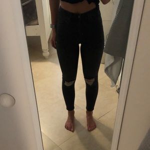 TOPSHOP HIGHWAISTED DENIM